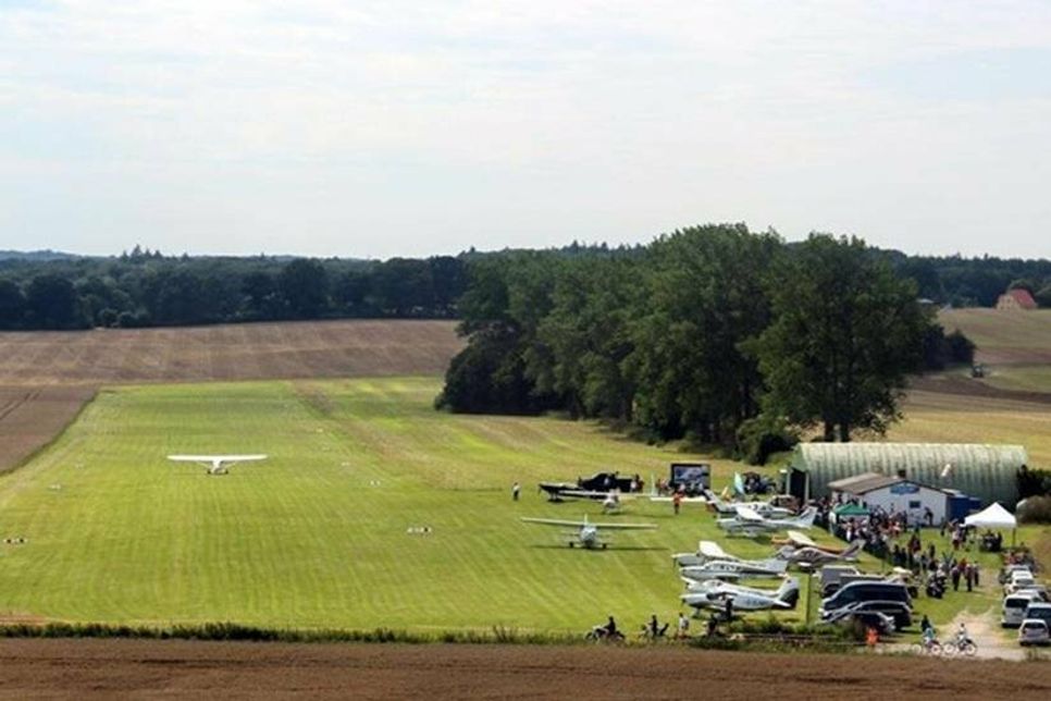 Der kleine Grasbahn-Flugplatz besteht bereits seit 50 Jahren.