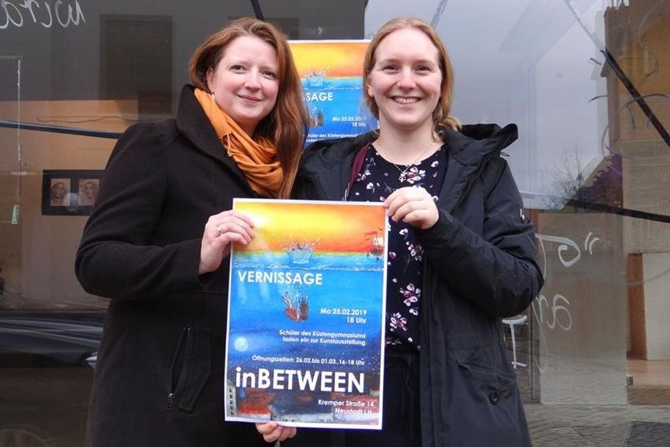 Marina Meissner (lks.) und Hanna Siebel freuten sich über die gute Resonanz. (Foto: Heike Rhein)