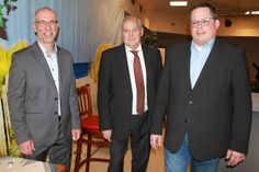 Hendrik Wozniak, Moderator Klaus Tscheuschner und Sebastian Rieke (v. lks.).