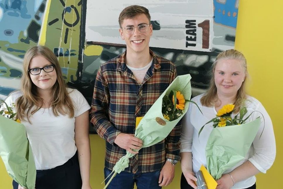 Marie-Theres Munzel, Torben Wilms und Sarah-Yvonne Eichner (v. lks.).