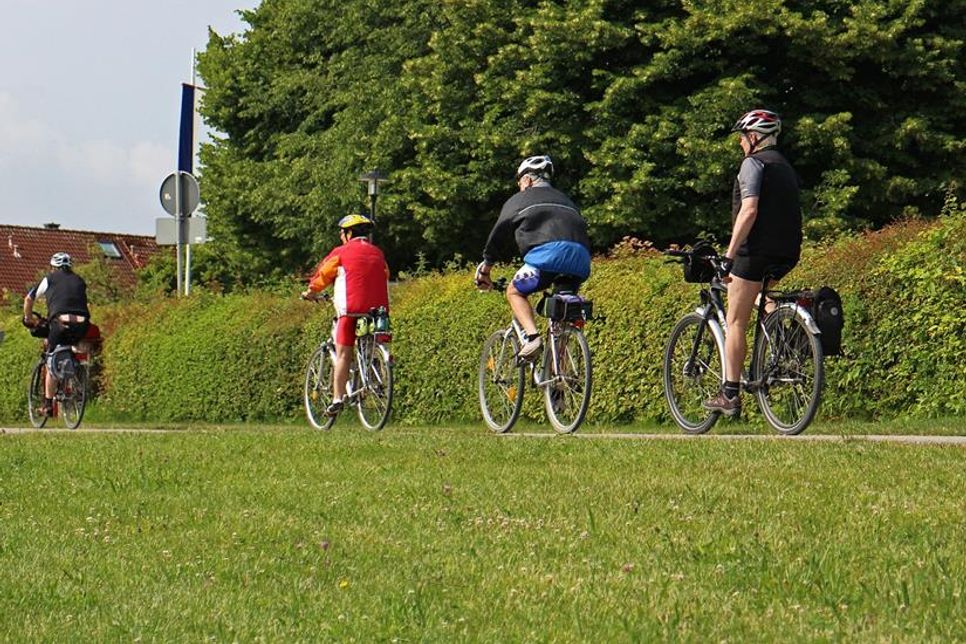 Den Teilnehmenden der Stadtradel-Tour wird empfohlen einen Fahrradhelm zu tragen.