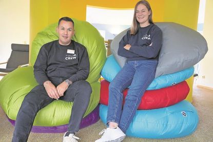 Frank Schmid und Nele Mohr gehören zur Crew vom Jugendtreff Dahme.