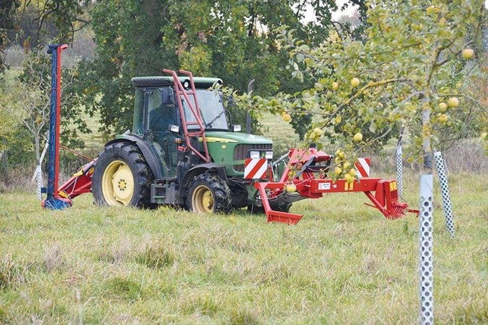 Das neue Doppelmessermähwerk im Einsatz.