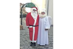 Der Weihnachtsmann und sein Engel besuchen auch in diesem Jahr das Weihnachtsdorf. (Foto: privat/hfr)