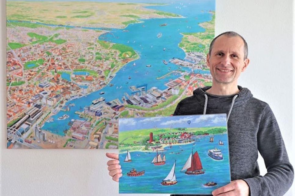 Zahlreiche Bilder von Wolfgang Slawski sind derzeit im Freya Frahm Haus zu sehen.