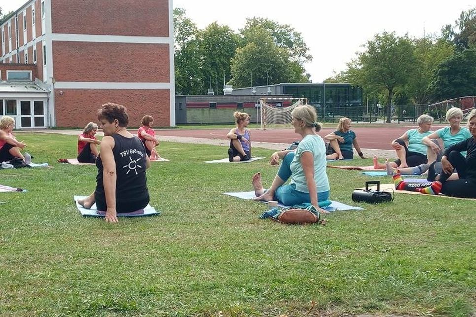 Bei schönem Spätsommerwetter konnten einige Kurse nach draußen verlegt werden.