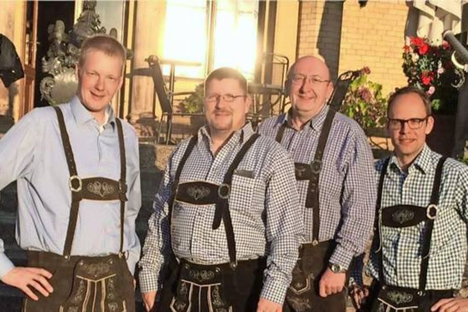 Garanten für gute Stimmung und beste Laune, die Vogelberg-Musikanten.