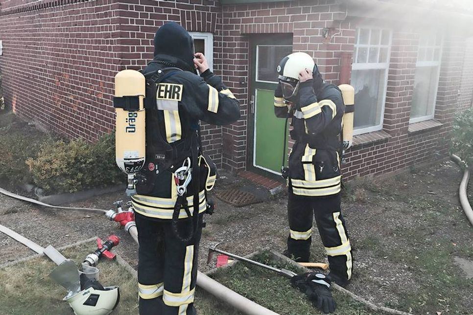 Zwei Teilnehmer während der Abschlussprüfung. (Fotos: Svea Banderob)