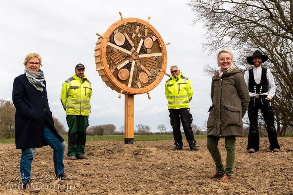 Das Insektenhotel-Projekt soll auch andere für den Naturschutz sensibilisieren und motivieren, geeignete Lebensräume für Tiere bereitzustellen. Foto: Maren Weilandt vom Fotohof Blomster.