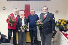 Christa Kußin (v.l.), Hannelore Paschke, Gerd Schuberth und Dirk Kubat.