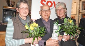 Als Beisitzer werden Regina Flemke, Willi Schulz und Andrea Hofer (v.li.) den Vorstand unterstützen.