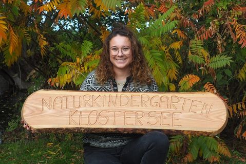 Leiterin Josi Bente freut sich auf den Start des „Naturkindergartens Klostersee“.