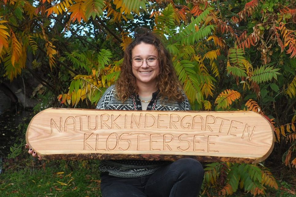 Leiterin Josi Bente freut sich auf den Start des „Naturkindergartens Klostersee“.