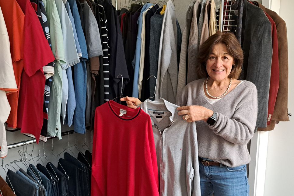 „Auch das Kleidungssortiment für Herren ist teilweise sehr hochwertig“, freut sich Maria Johannsen.