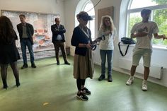 Bei einer Preview stellte das zeiTTor das Virtual Reality Angebot „Virtuelle Abenteuer im zeiTTor. 5.000 B.C.“ vor.