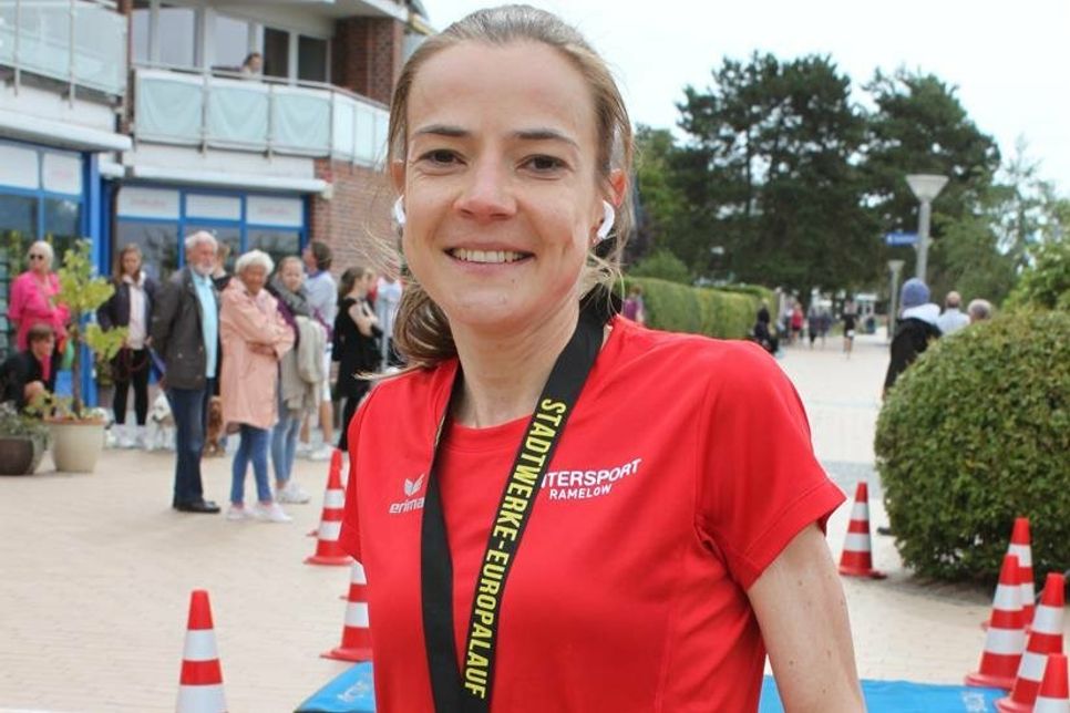 Siegerin Halbmarathon: Claudia Stichler.