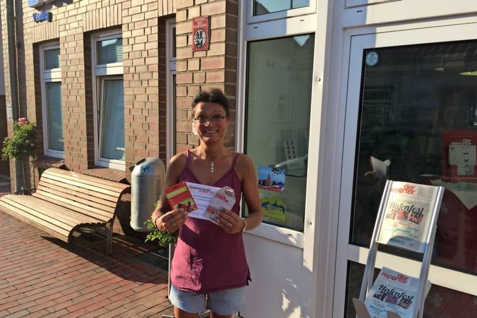Gesa Hoffmann-Wülfing holte den Gewinn für Andrea Sturm aus Dahme ab.
