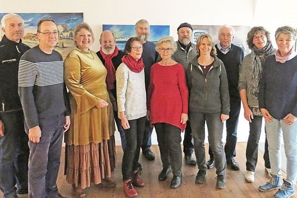 Die Künstler der aktuellen Ausstellung im Freya-Frahm-Haus.