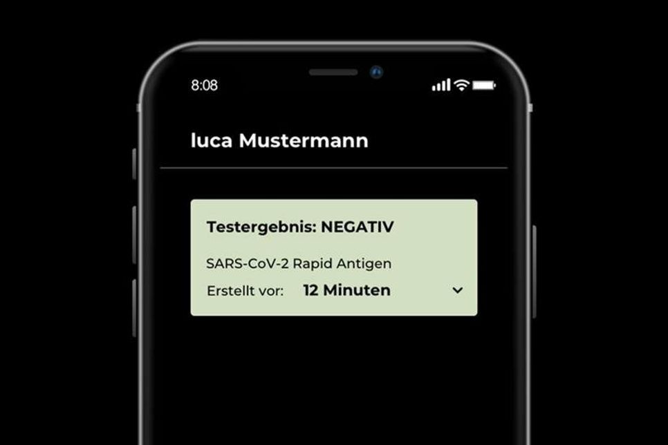 Die neue Funktion erleichtert Vermietern oder Gastronomen die Testüberprüfung und den Gästen den Ceck-in oder den Zutritt.