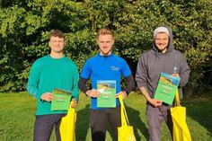 Die Gewinner des Open William Kringel, Timo Hartmann, Lennart Hannawald (v. lks.).