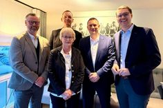 Stefan Schwardt, Angelika Studtmann, Simon Ruge, Roland Stammer und Sebastian Schmidt (v. lks.).