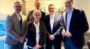 Stefan Schwardt, Angelika Studtmann, Simon Ruge, Roland Stammer und Sebastian Schmidt (v. lks.).