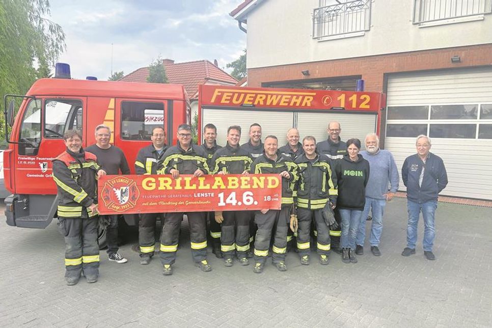 Die Freiwillige Feuerwehr Lenste lädt am Samstag zum Grillabend ein.