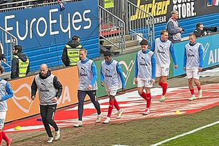 „Warm up“ für den VfB Stuttgart.