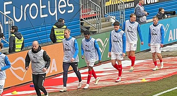 „Warm up“ für den VfB Stuttgart.