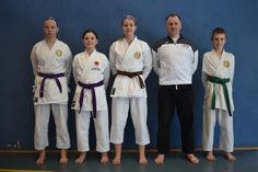 Thiara Reichert, Inga Krämer, Pietje Schultz, Andre Klein (Betreuer) und Jesper Zabor (v. lks.).