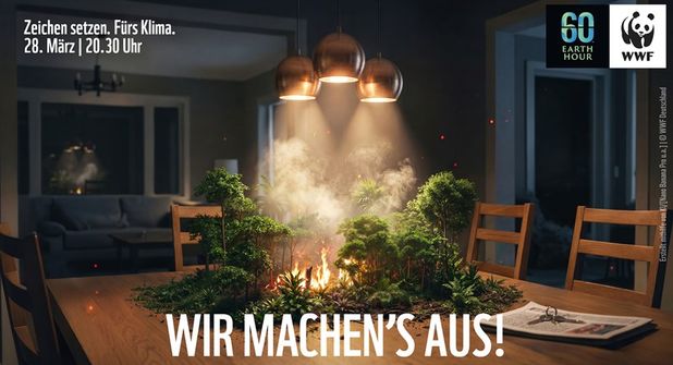 Viele Orte in unserer Region folgen dem Aufruf des WWF Deutschland und beteiligen sich an dieser „Stunde der Erde“. (Foto: WWF Deutschland)