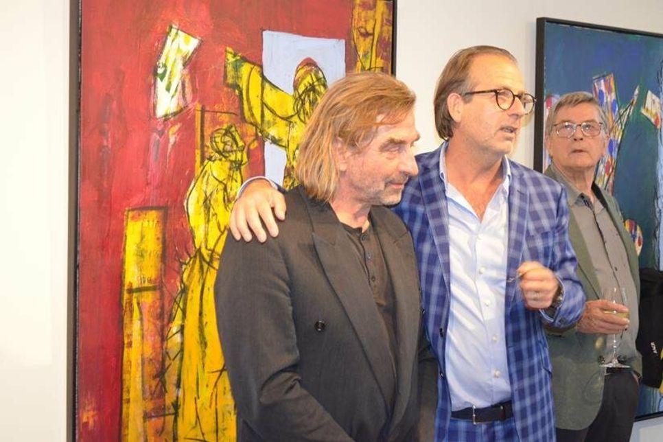 Augustin Noffke und Marc Richter freuen sich über die gelungene Eröffnungsveranstaltung.