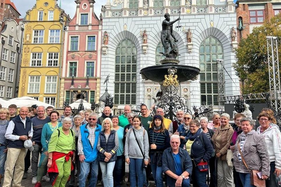 Die Reisegruppe in der Danziger Altstadt.