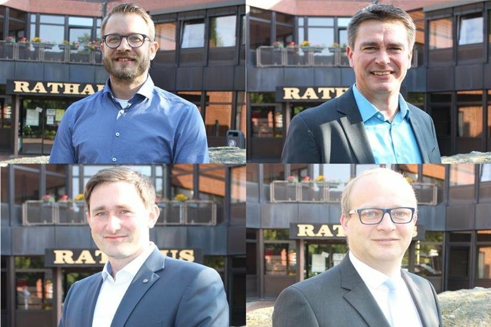 Die Kandidaten für das Amt des Bürgermeisters in Lensahn.