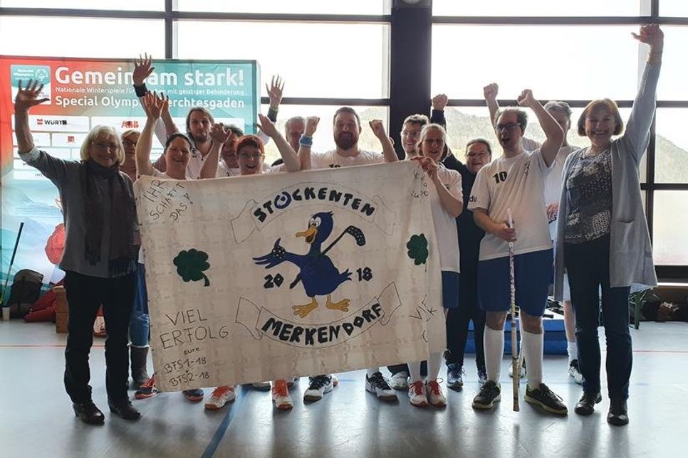 Das Team der Stockenten Merkendorf ist stolz auf seine Platzierung.