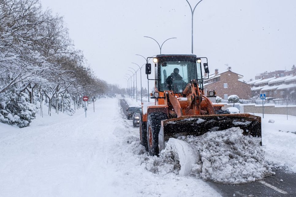 Das winterliche Wetter führt am heutigen Montagvormittag zu rutschigen Straßen im gesamten Kreisgebiet.