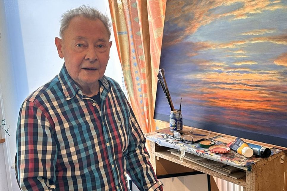 Der Neustädter Maler Paul Schubert hat in seinem Leben an die 1.000 Bilder gemalt.