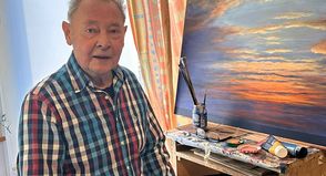 Der Neustädter Maler Paul Schubert hat in seinem Leben an die 1.000 Bilder gemalt.