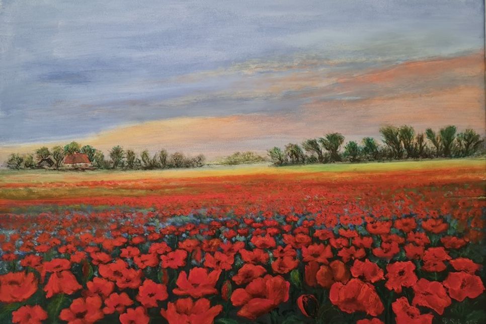 „Mohnblumenfeld“ von Paul Schubert.