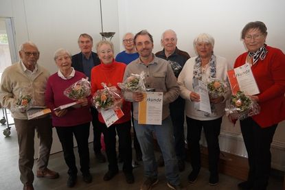 Geehrte Mitglieder der Arbeiterwohlfahrt Kellenhusen.