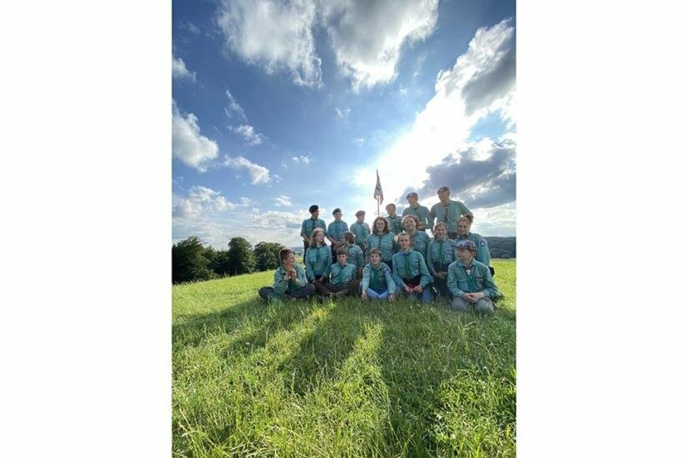 Gruber Pfadfindergruppe „Hirsche“.