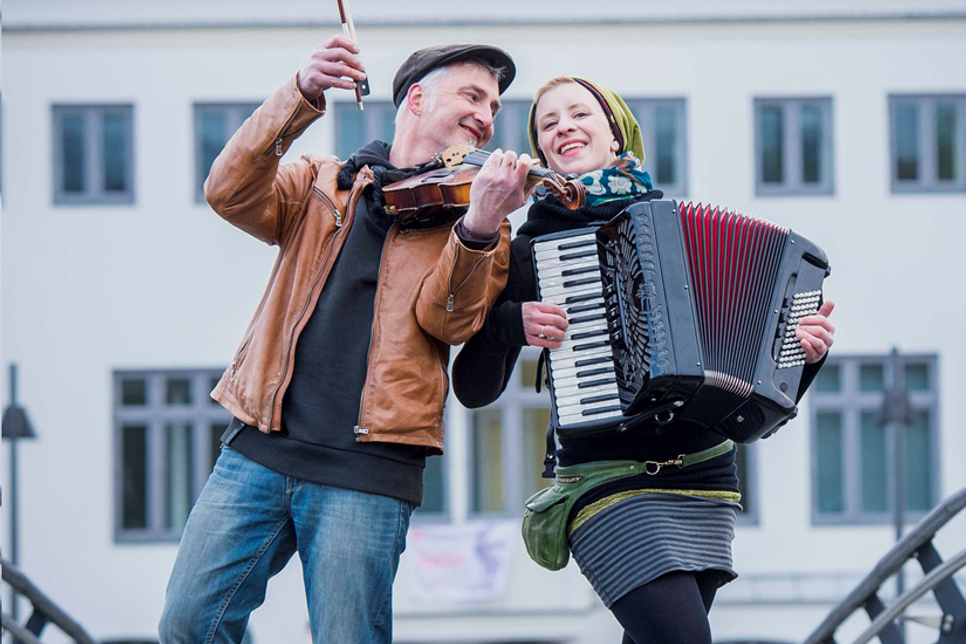 Jana Nitsch und Marcus Berthold sind „TroubaDuo“.