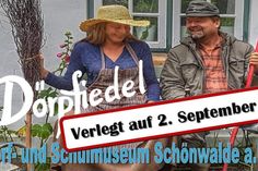 Das am 25. März im Dorf- und Schulmuseum Schönwalde geplante Konzert mit der Band „Dörpfiedel“ wurde aufgrund der aktuellen Entwicklungen auf den 2. September verlegt.