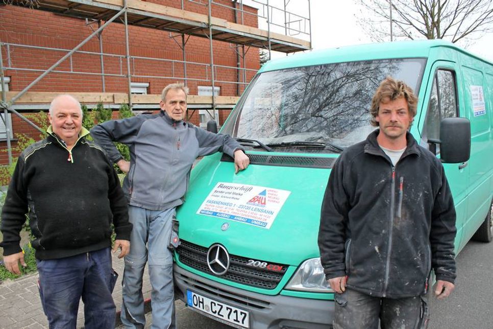 Inhaber Eckhard Mielke mit seinen Mitarbeitern Jörg Kripke und Jens Krüger (v. lks.).