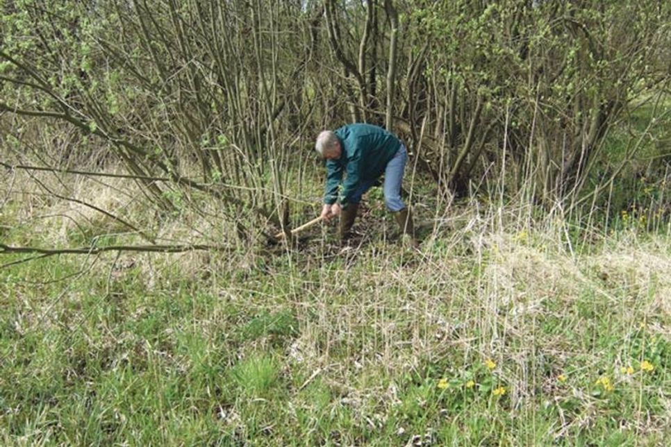 Erich Struck beim Arbeitseinsatz