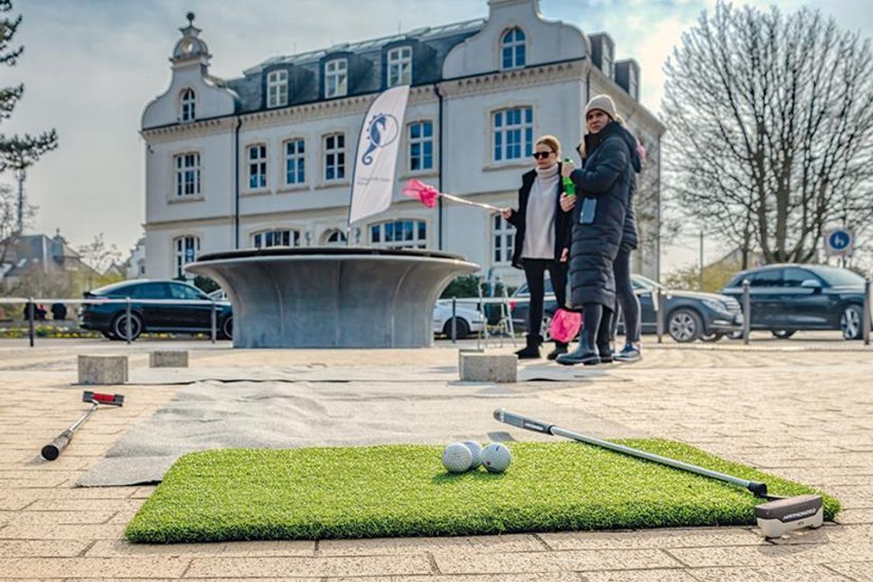 Golfen am Timmendorfer Strand: Eine der neun Stationen beim „Golf-Opening“ am kommenden Sonntag.