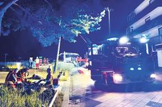 In Scharbeutz ist eine Reetdachumrandung eines Restaurantbetriebes in Brand geraten.