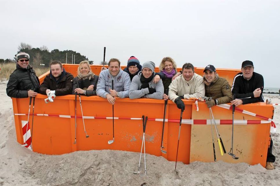 Gute Laune pur bei der 7. Beach-Cross-Golf-Trophy.
