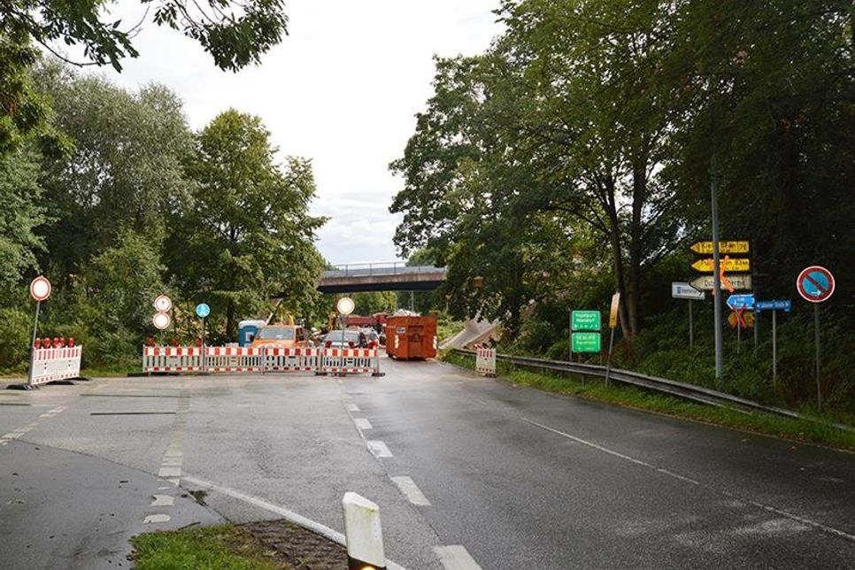 Ab Freitag soll der Verkehr hier wieder reibungslos fließen.