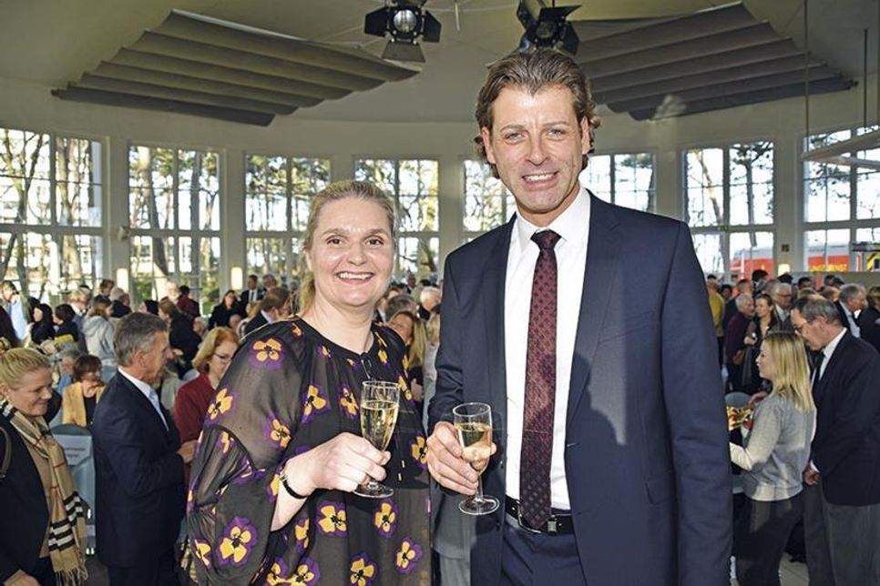 Bürgervorsteherin Anja Evers und Bürgermeister Robert Wagner konnten zahlreiche Bürger zum Neujahrsempfang begrüßen.